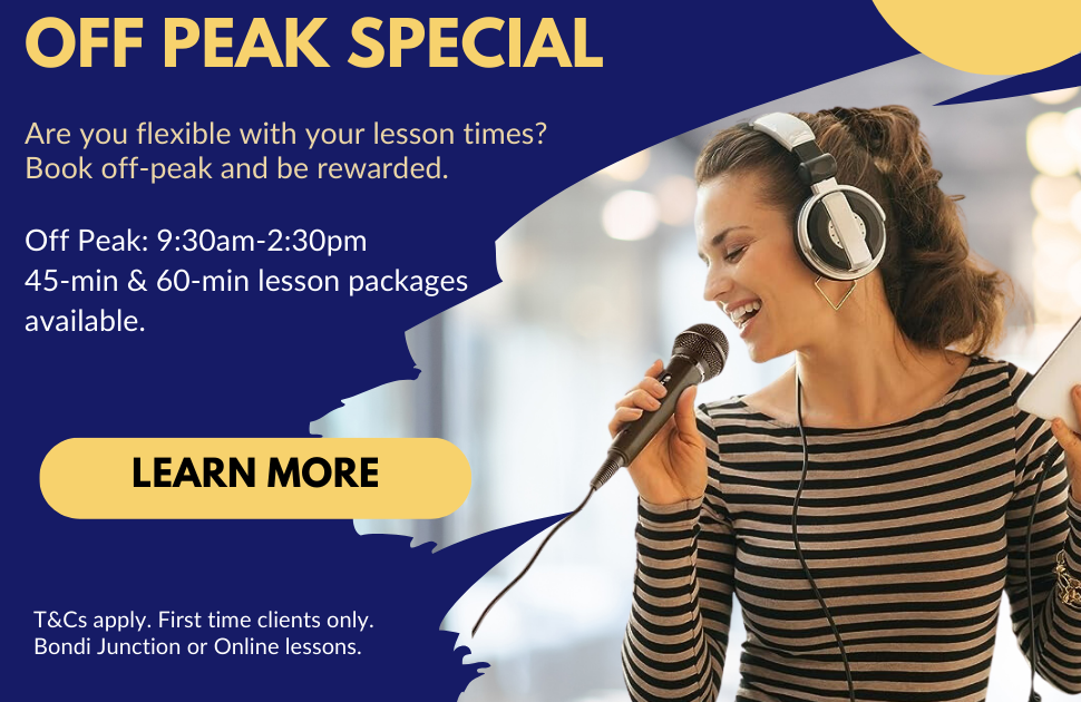 Off Peak Special Learn to Sing with Unlock Your Voice
