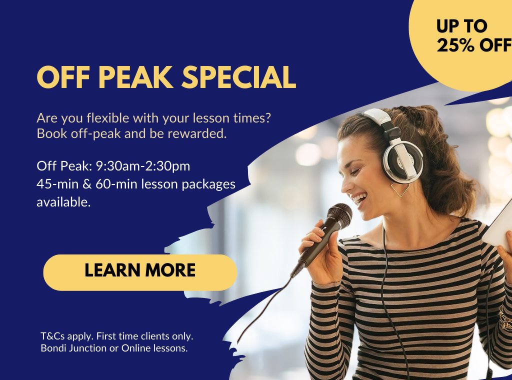 Off Peak Special Learn to Sing with Unlock Your Voice